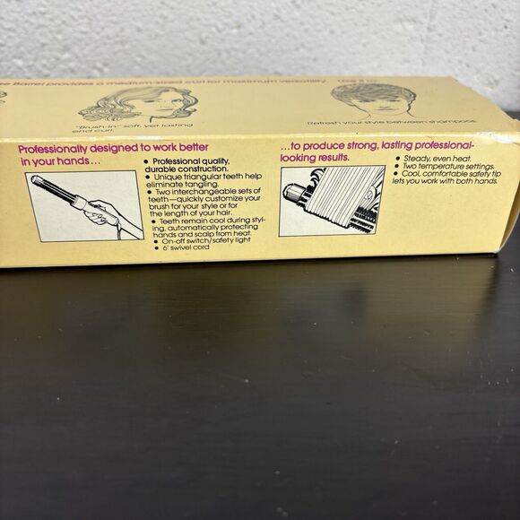 VTG Helene Curtis Shaping Iron 19mm All Purpose Aluminum Barrel Great Brush NOS - Picture 7 of 12